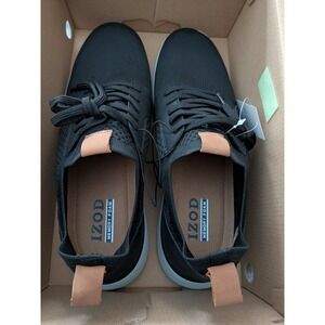 Izod Men's Bannister Memory Foam Lace-Up Shoes BLACK Size 11